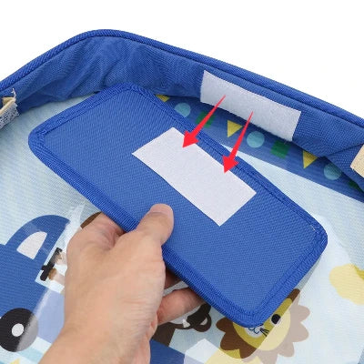 Plateau de voyage pour voiture - Bébé Touriste - blue détachable