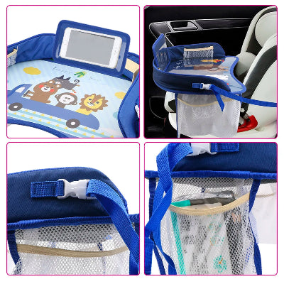Plateau de voyage pour voiture - Bébé Touriste - blue utilisation