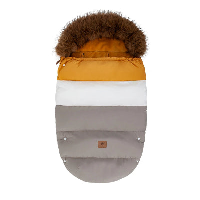 Chancelière Thermique Bébé - jaune, blanc, gris
