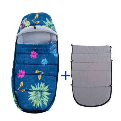 Chancelière pour poussette fleurs X
