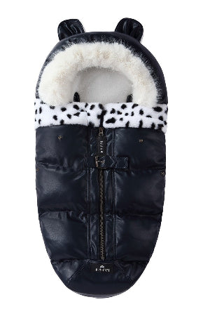 chancelière poussette pour hiver - bleu marine