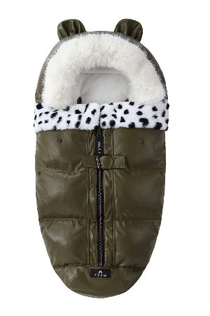 chancelière poussette pour hiver - vert armée