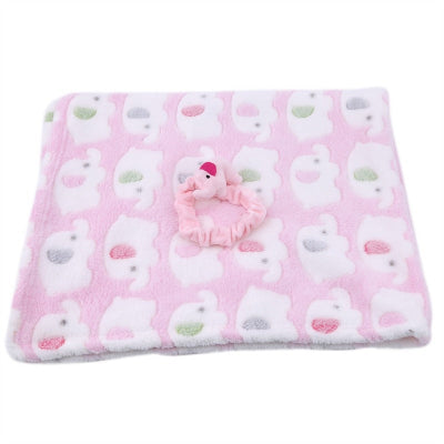 couverture bébé éléphants roses