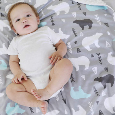 couverture bébé avec ours polaire