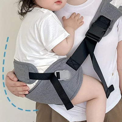 écharpe de portage quatre saisons - gris - transport bébé