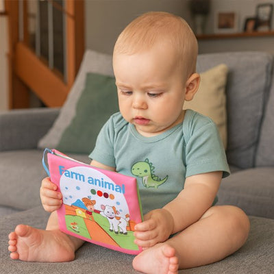Livre bébé en tissu | Eveil Sensoriel™