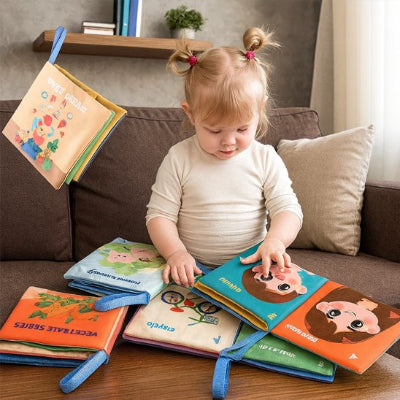 Livre bébé en tissu | Eveil Sensoriel™