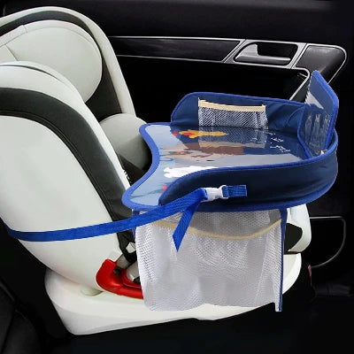 plateau de voyage pour voiture bleu marine - Bébé Touriste - siège auto
