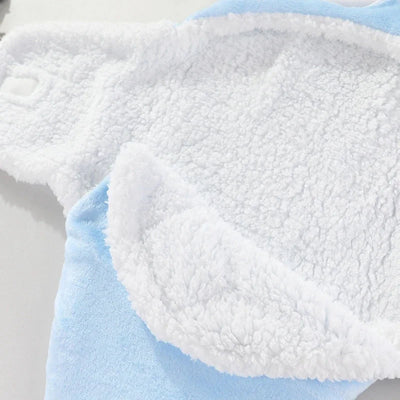 nid d'ange bébé ourson bleu polaire