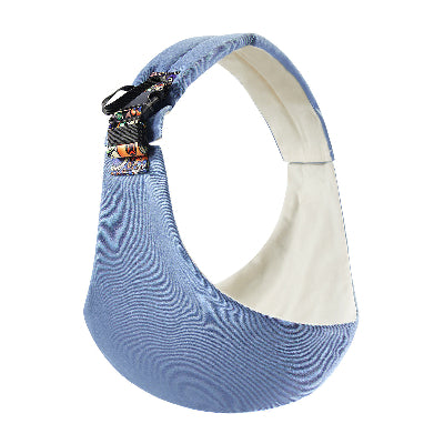 porte bébé bleu - écharpe de portage