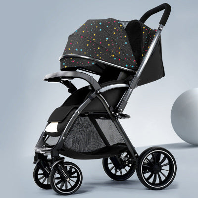 poussette bidirectionnelle avec étoiles