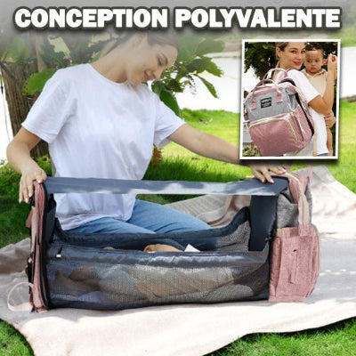 Sac à Dos à Langer- BabyTravel™ - ABRICOT - Bébé Touriste