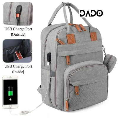sac Ă  dos Ă  langer gris USB