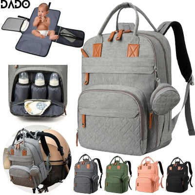 sac Ă  dos gris variantes et biberons