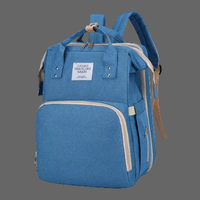 sac a langer bleu - lit bebe pliable voyage