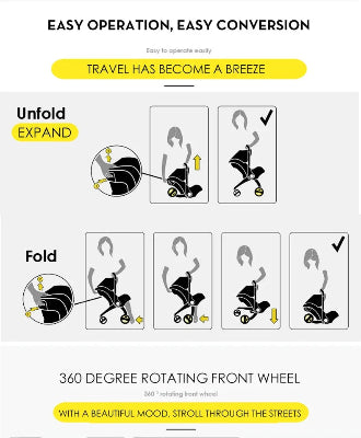 Poussette 4 en 1 - BabyStroller™