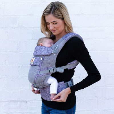 PORTE BEBE - BreathBabyBag™ - Mauve Lavande