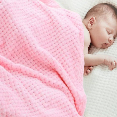 couverture bebe rose