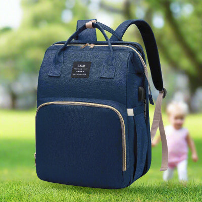 Sac à Dos à Langer -  BabyTravel™ - BLEU MARINE (LIT PORTABLE BEBE)