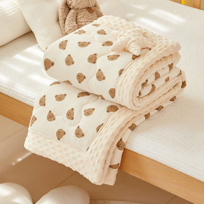 couverture bebe beige