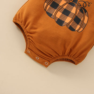 Barboteuse bébé | Citrouille d'Halloween | CosyMemories™