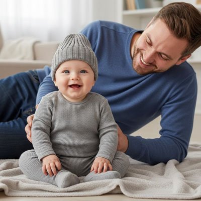 BONNET BEBE | Cocooning™ | Laine tricotée