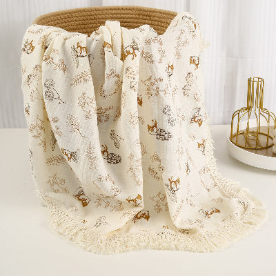 couverture bebe beige