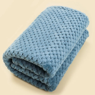 couverture bébé bleue 