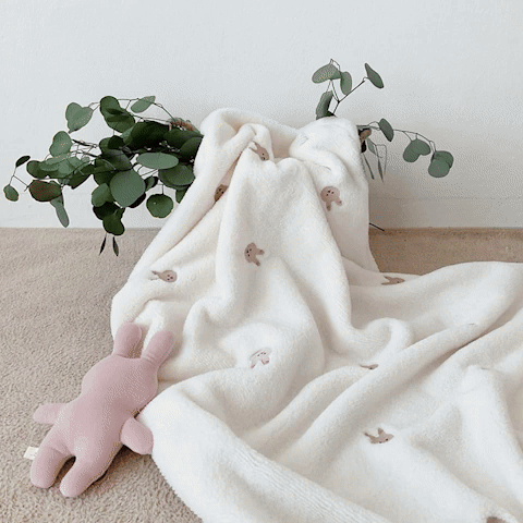 couverture bebe beige