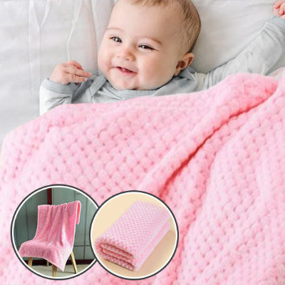 couverture bebe rose
