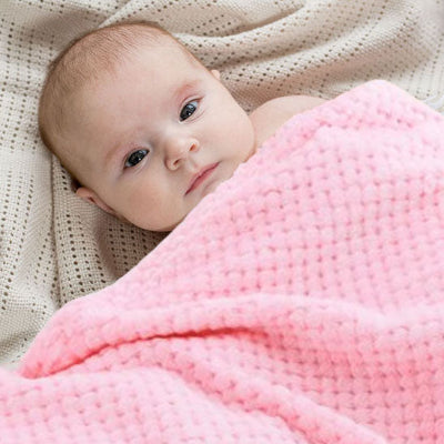 couverture bebe rose