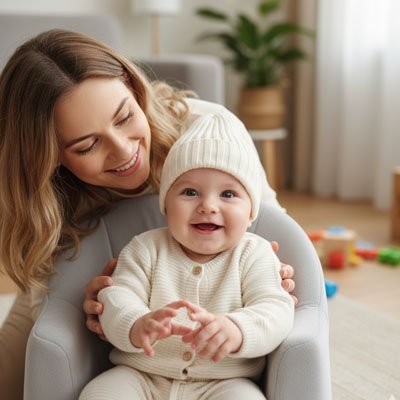 BONNET BEBE | Cocooning™ | Laine tricotée