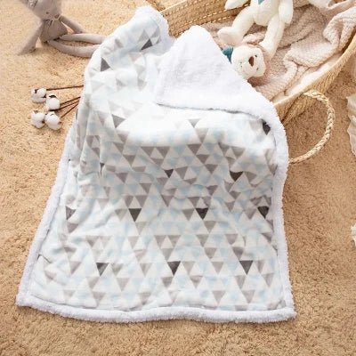 couverture bébé bleu clair