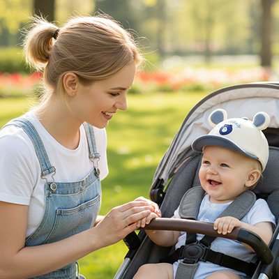 CASQUETTE BEBE | Protection Solaire Ajustable™