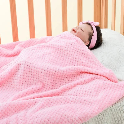 couverture bebe rose