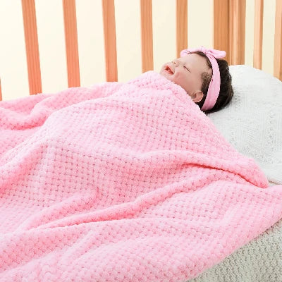 couverture bebe rose