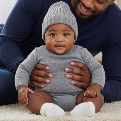 BONNET BEBE | Cocooning™ | Laine tricotée