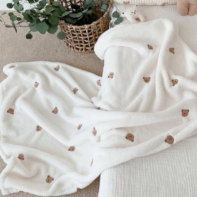 couverture bebe beige