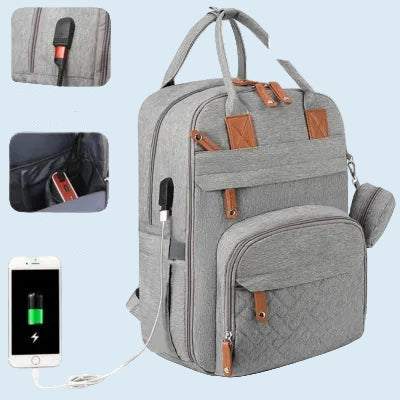 Sac à Dos à Langer - BabyTravel™ - Gris Foncé