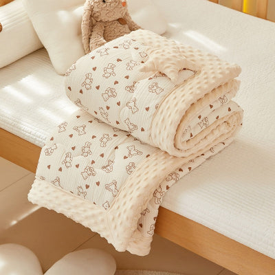 couverture bebe beige