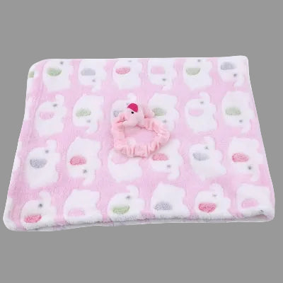 couverture bébé - éléphants