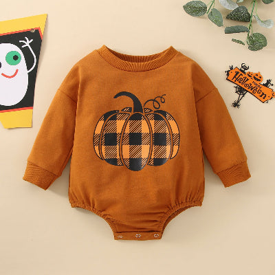 barboteuse bébé | citrouille d'Halloween