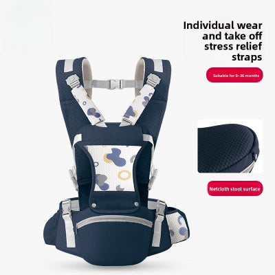 Porte bébé évolutif - bleu marine