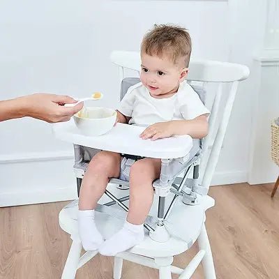 Chaise Haute Bébé - BabyBoosterSeat™ - Gris - Bébé Touriste