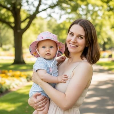 CHAPEAU BEBE | Protection Solaire Optimale™ - Bébé Touriste