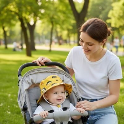 CHAPEAU BEBE | Protection Solaire Optimale™ - Bébé Touriste