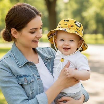 CHAPEAU BEBE | Protection Solaire Optimale™ - Bébé Touriste