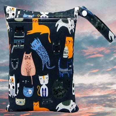 sac a langer petit avec chats