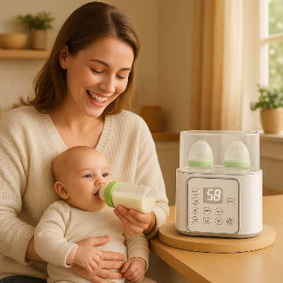 chauffe biberon 9 en 1 - maman nourrit son bebe