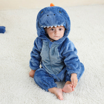 costume halloween bébé dragon bleu